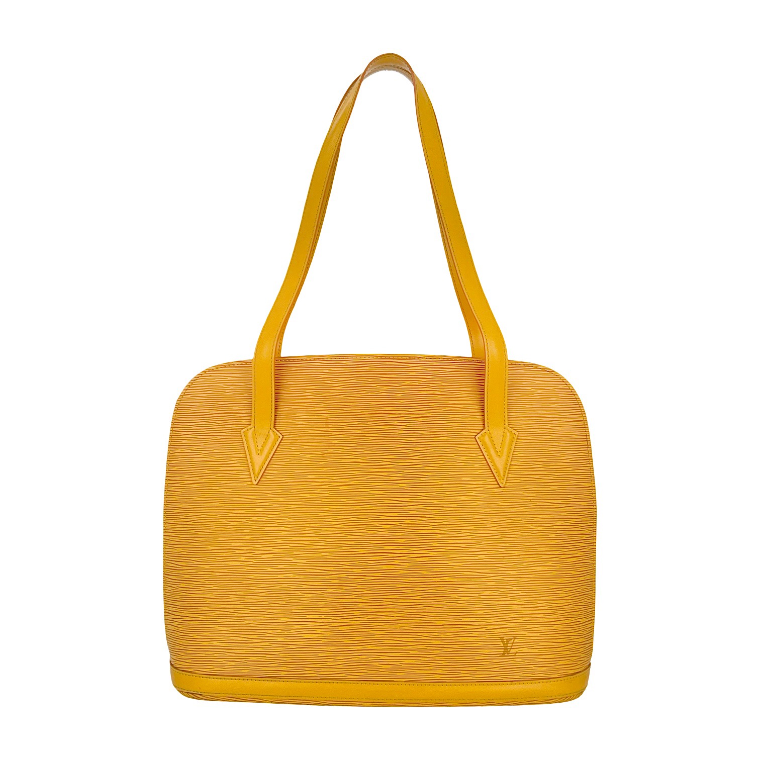 Louis Vuitton Yellow Epi Leather Lussac Tote Bag