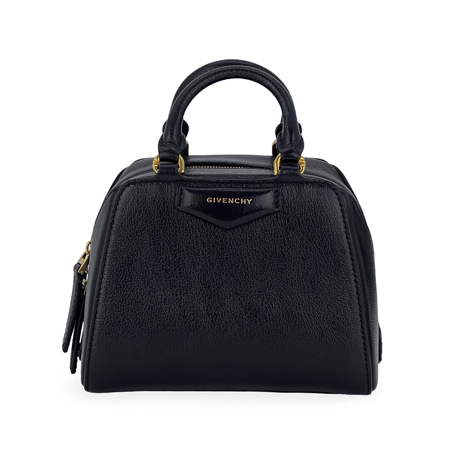 Givenchy Black Leather Nano Antigona Cube Bag