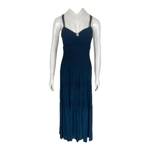 Proenza Schouler Sleeveless Petrol Blue Long Dress M - 1