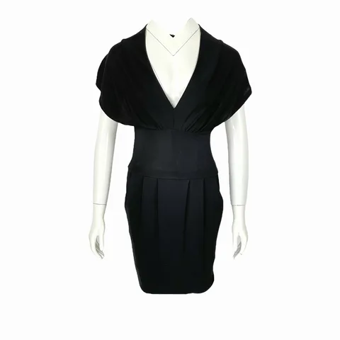 Prada Black Sleeveless Pocket Dress IT38 - 1