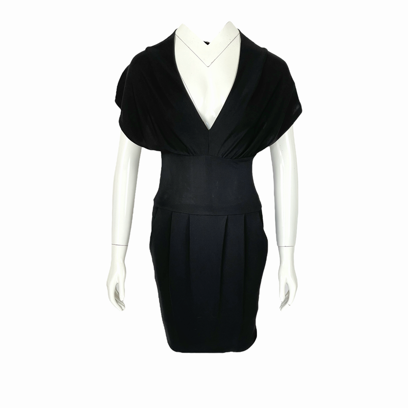 Prada Black Sleeveless Pocket Dress IT38 - 1