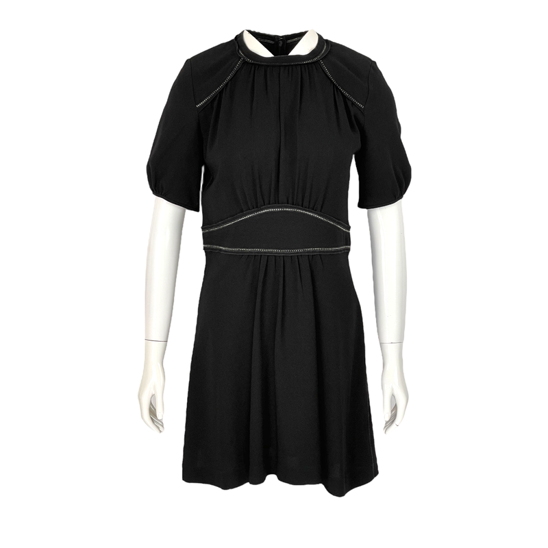 Isabel Marant Black Balloon Sleeve Dress 36 - 1