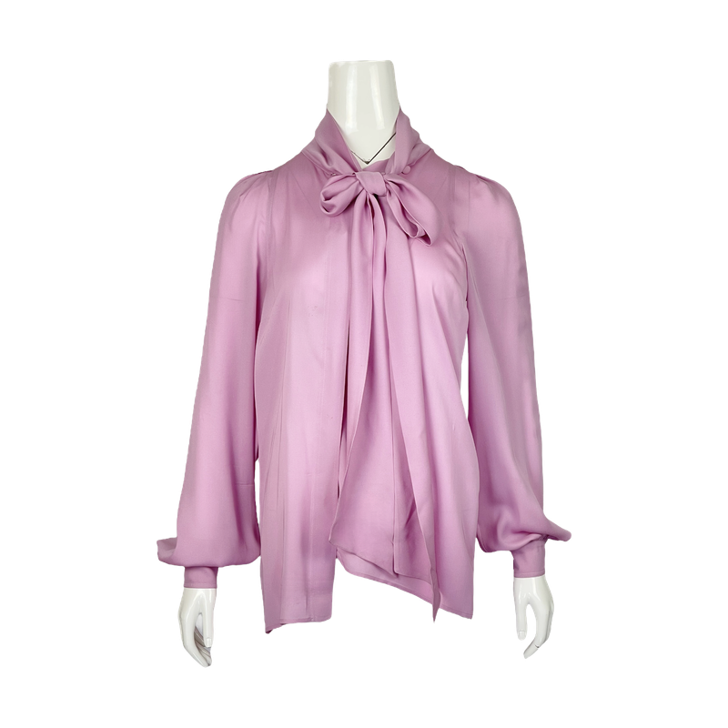 Gucci Lilac Silk Shirt IT42 - 1