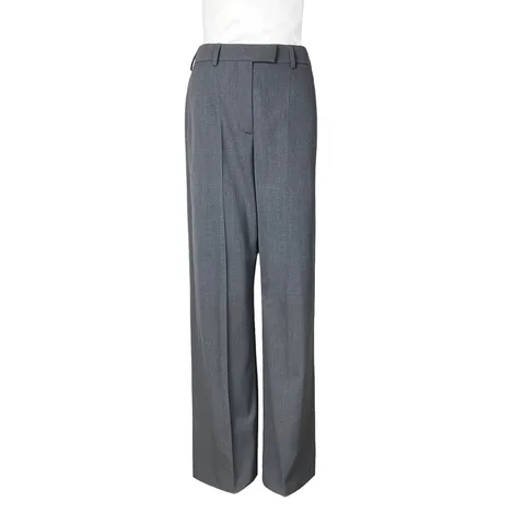 Valentino Grey Wool Straight Pants IT38