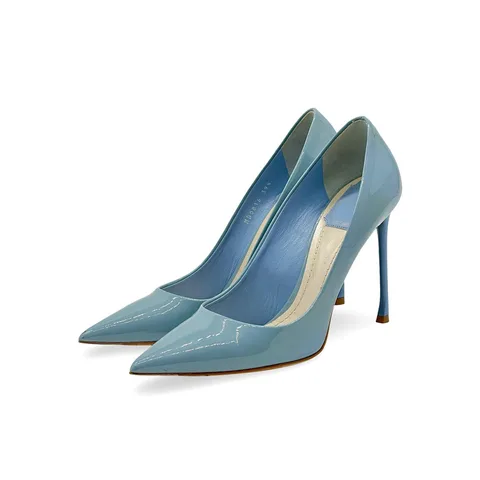 Christian Dior Light Blue Patent Leather Pumps 39.5 - 1