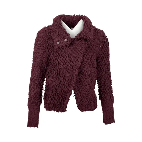 Iro Burgundy Wool Caty Jacket 36 - 1