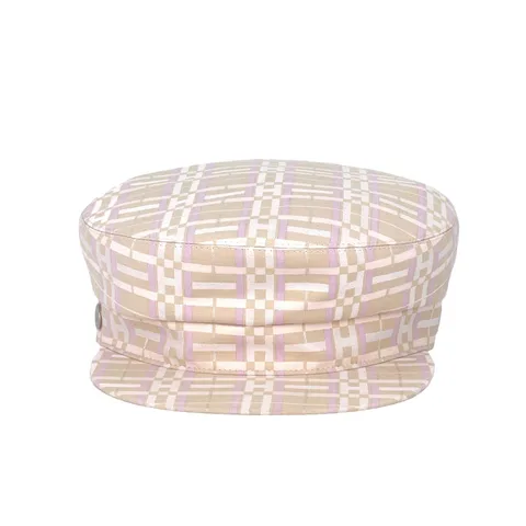 Hermes Aurore Cotton Silk Deauville H Kilt Cap 58 - 1