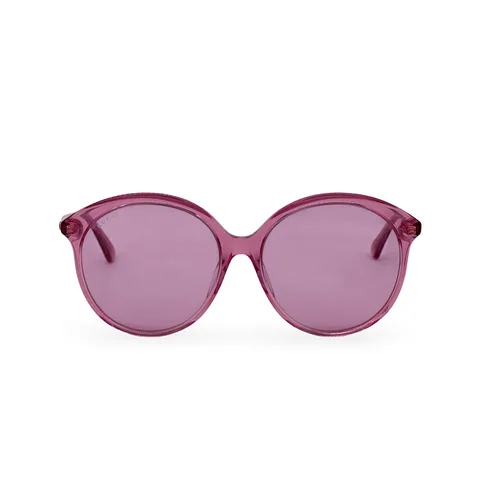 Gucci Pink Round GG0257SA 005 Sunglasses - 1
