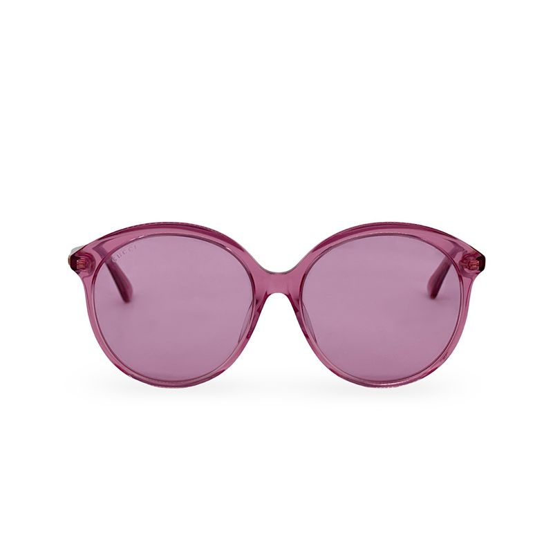 Gucci Pink Round GG0257SA 005 Sunglasses - 1