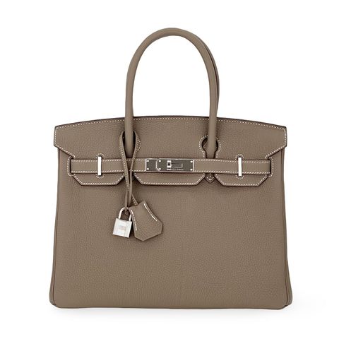 Hermes Togo Leather Palladium Hardware Etoupe Birkin 30 - 1