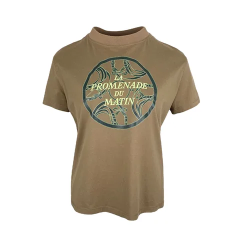 Hermes Khaki La Promenade Du Matin Cotton Tshirt 34 - 1