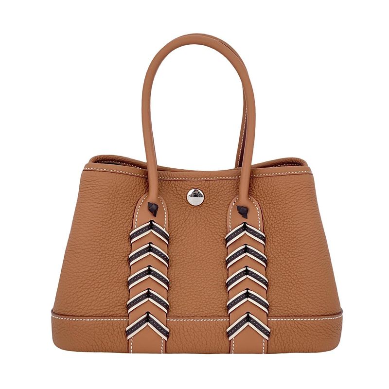 Hermes Togo Swift Leather Palladium Hardware Gold Bai Brun Craie Neo Garden 23 Bredies
