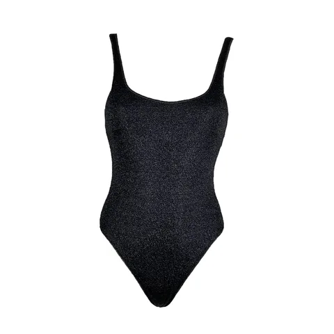 Oseree Black Glitter Swimsuit S - 1