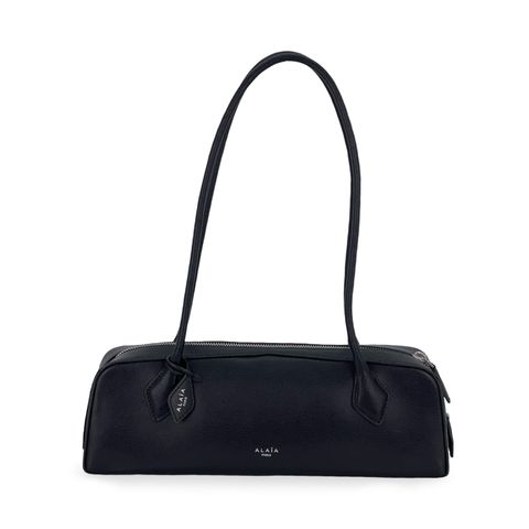 Alaia Black Goatskin Medium Le Teckel Bag - 1