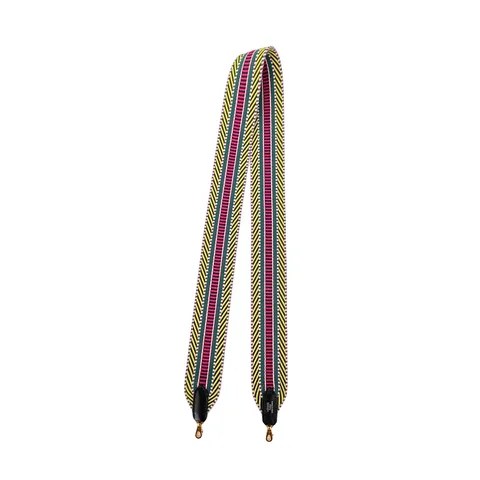 Hermes Canvas Swift Leather Sangle Cavale 50mm Multicolor Bag Strap - 1