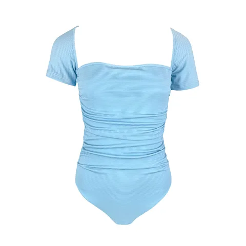 Jonathan Simkhai Light Blue Nylon One Piece Swimsuit M - 1