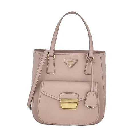 Prada Poudre Saffiano Leather Metropolis Tote Bag - 1