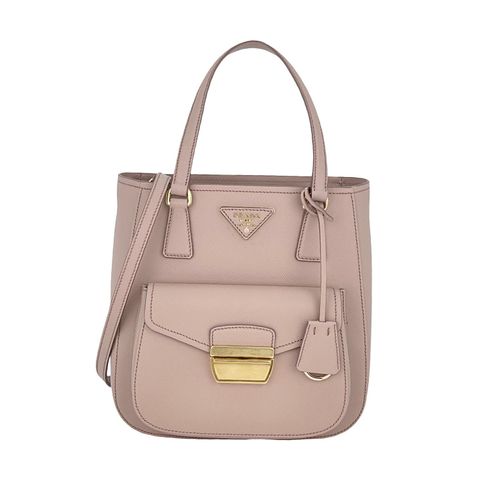 Prada Poudre Saffiano Leather Metropolis Tote Bag - 1