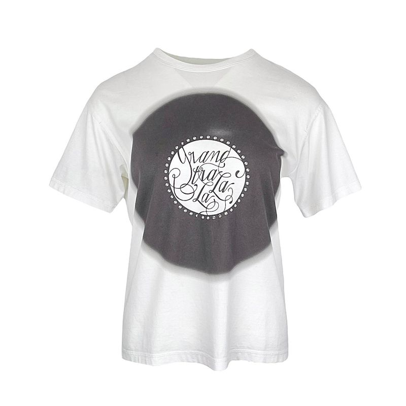 Hermes Black White Grand Tralala Print Cotton Tshirt 34 - 1