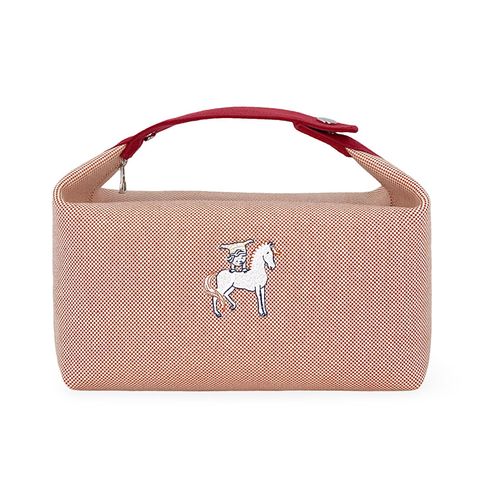 Hermes Canvas Terracotta Large Cabriole Bride A Brac - 1