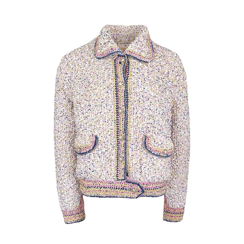 Chanel Multicolor Woven 2025 Cardigan 34