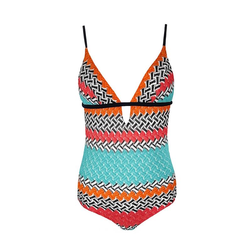 Missoni Multicolor One Piece Swimsuit IT42 - 1