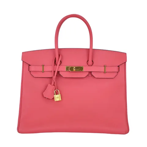 Hermes Epsom Leather Gold Hardware Bougainvillea Birkin 35 - 1