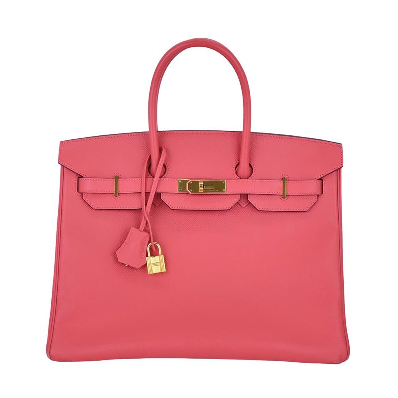 Hermes Epsom Leather Gold Hardware Bougainvillea Birkin 35