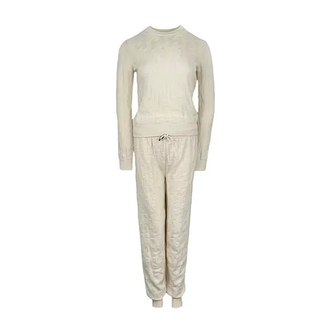Hermes Blanc Naturel Wool Knit H Jogging Pants 36 Sweater 36 - 1