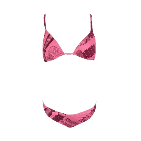 Hermes Rose Bonbon Guillemette 2 Pieces Bikini Set 38 - 1