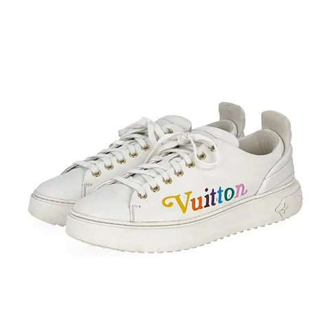 Louis Vuitton White Calfskin Time Out Sneakers 40 - 1