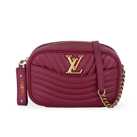 Louis Vuitton Burgundy Calfskin New Wave Camera Bag - 1