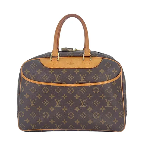 Louis Vuitton Brown Monogram Canvas Deauville Handbag - 1