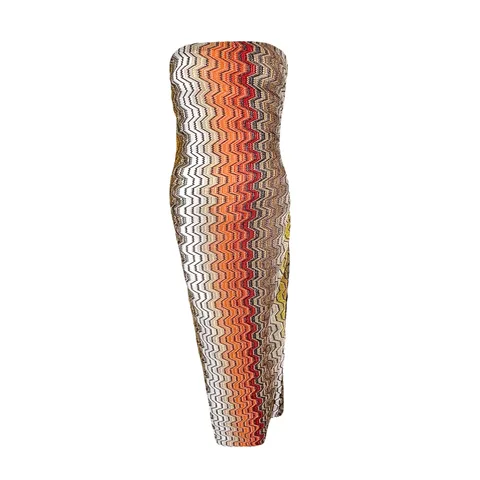 Missoni Multicolor Greek Motif Side Slit Cover Up IT40 - 1