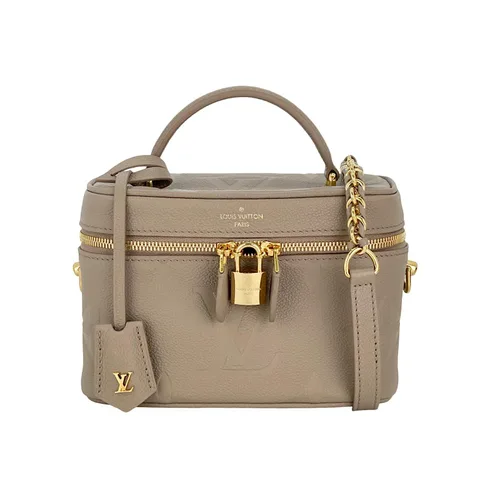 Louis Vuitton Beige Monogram Empreinte Leather Giant Vanity Bag