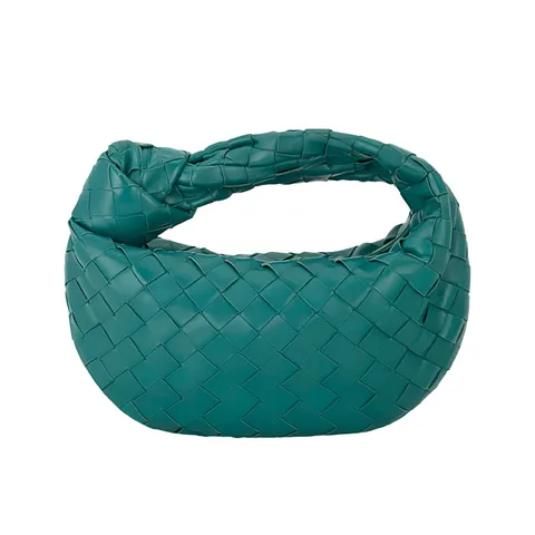 Bottega Veneta Petrol Green Intrecciato Leather Mini Jodie Bag