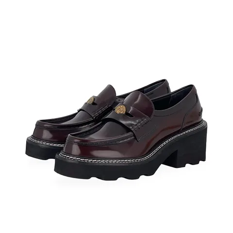 Louis Vuitton Bordeaux Red Calfskin Beaubourg Loafer 37
