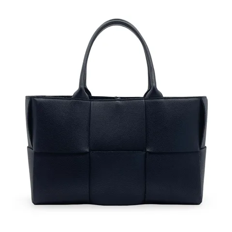 Bottega Veneta Black Leather Small Arco Tote Bag - 1