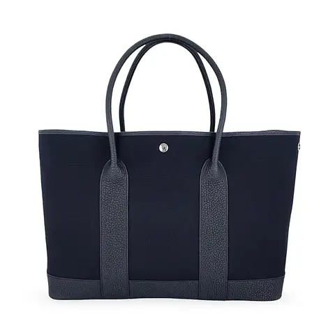 Hermes Militaire Canvas Negonda Calfskin Palladium Hardware Noir Neo Garden Voyage 41