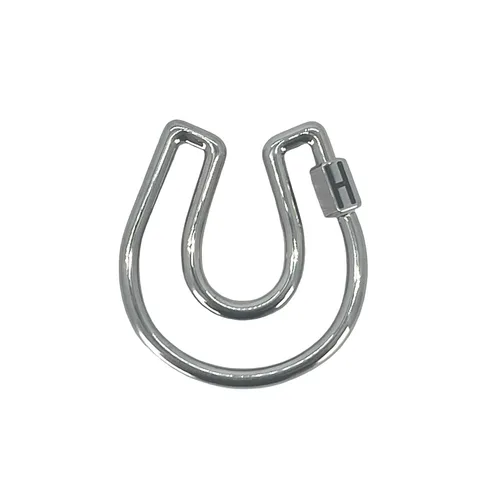Hermes Metal Fer E Cheval Key Ring