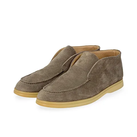 Loro Piana Suede Mink Open Walk Ankle Boots 38 - 1