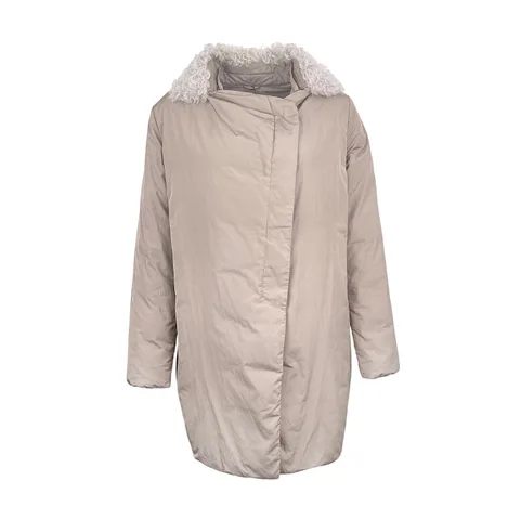 Brunello Cucinelli Beige Nylon Puffer Coat IT44 - 1