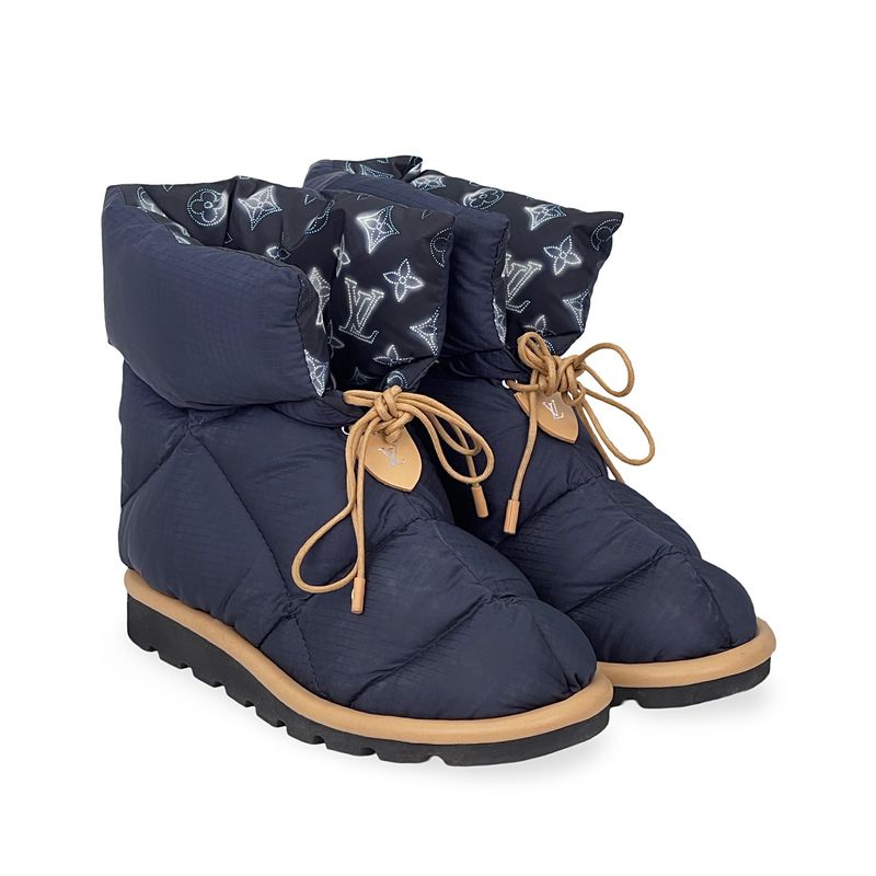 Louis Vuitton Navy Blue Pillow Monogram Comfort Ankle Boots 39 - 3