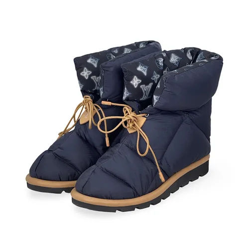 Louis Vuitton Navy Blue Pillow Monogram Comfort Ankle Boots 39 - 1
