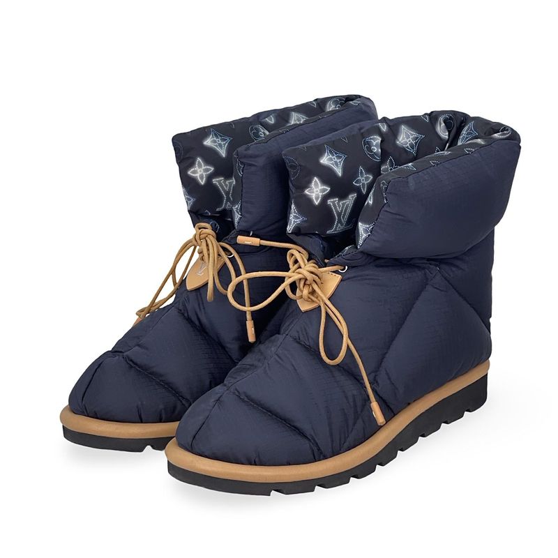 Louis Vuitton Navy Blue Pillow Monogram Comfort Ankle Boots 39 - 1
