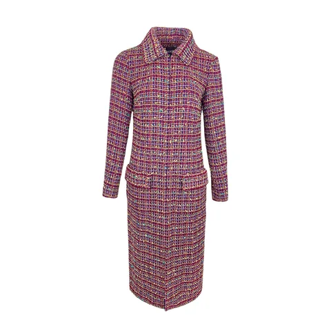 Chanel Multicolor Woven Tweed 2023 Coat 40 - 1