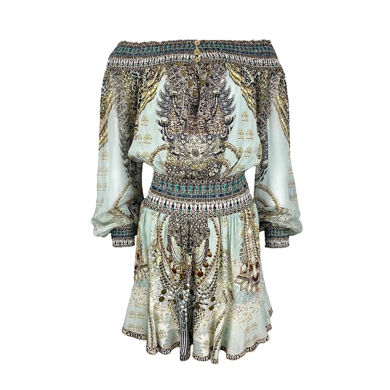 Camilla Free Espiritu Off Shoulder Short Dress XS - 1