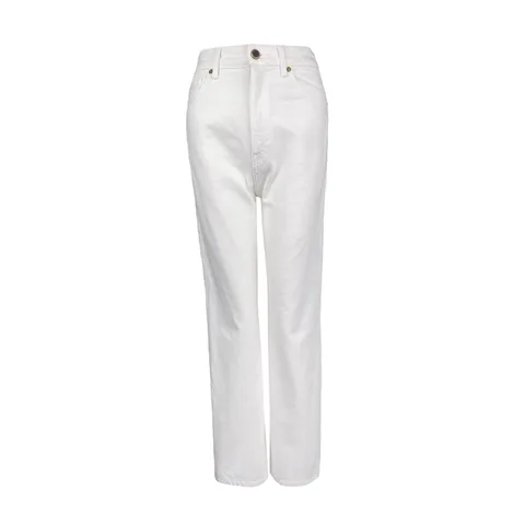 Khaite White Cotton Danielle Jeans 26 - 1