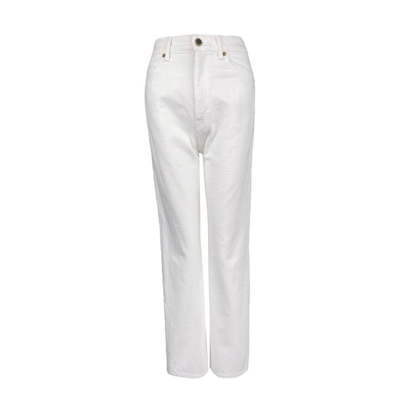 Khaite White Cotton Danielle Jeans 26 - 1