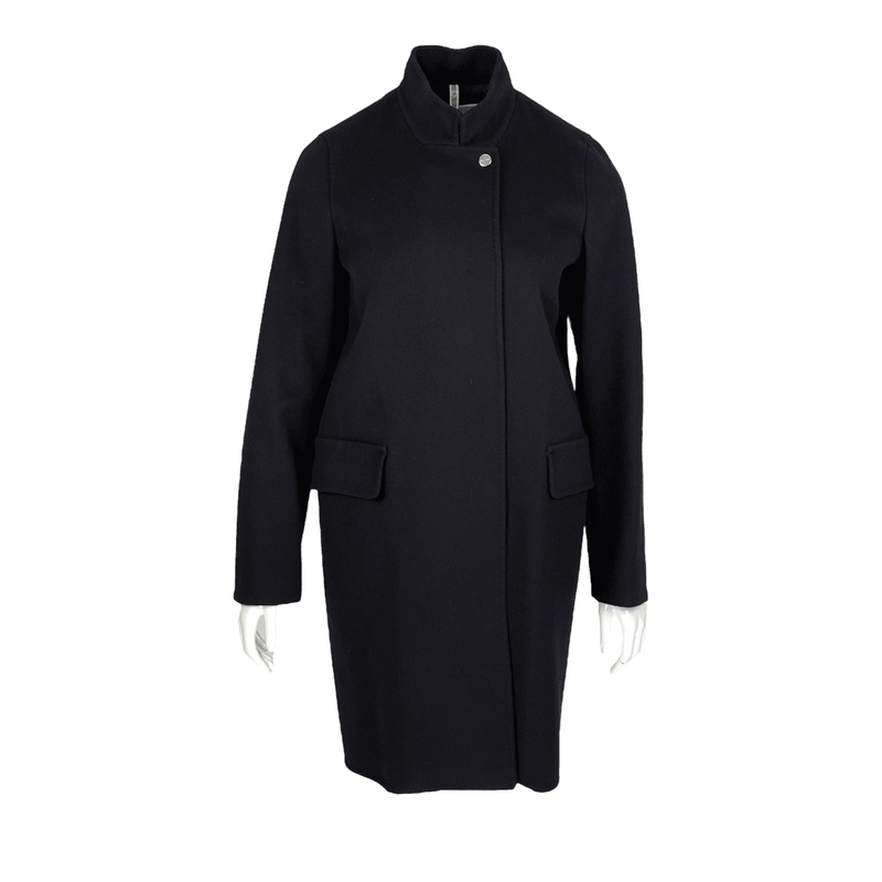 Max Mara City Black Wool Coat IT42 - 1